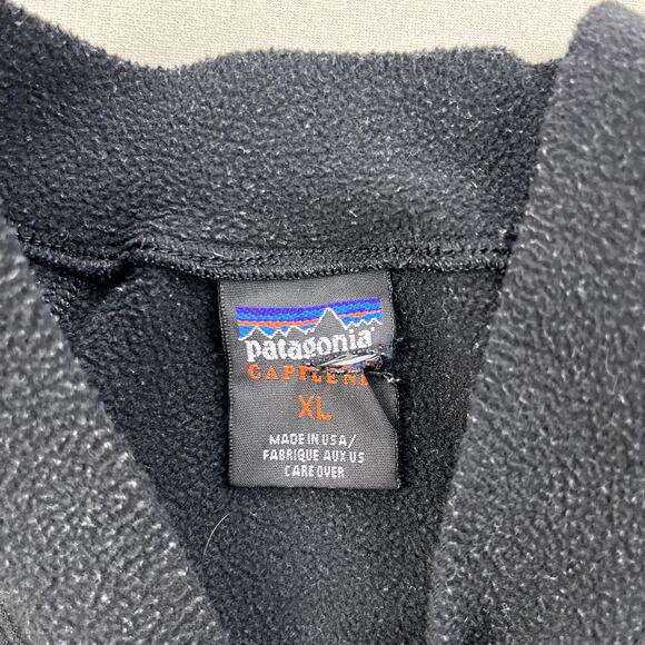 Vintage Patagonia Sweatshirt Womens XL Black Capilene Expedition Thermal USA y2k - Picture 5 of 10